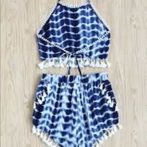 Blue Playsuit